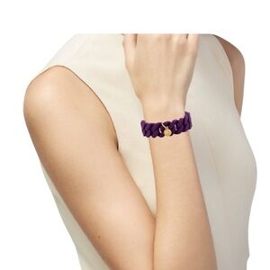 NWOT Marc by Marc Jacobs Purple Rubber Katie Charm Bracelet